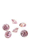Portuguese Cut Round Pink Moissanite Stones