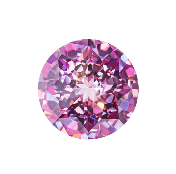 unique pink jubilee cut moissanite stones boutique CZ