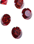 Portuguese Cut Round Red Moissanite Stones by Boutique CZ