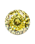 Portuguese Cut Round Canary Yellow Moissanite Stones
