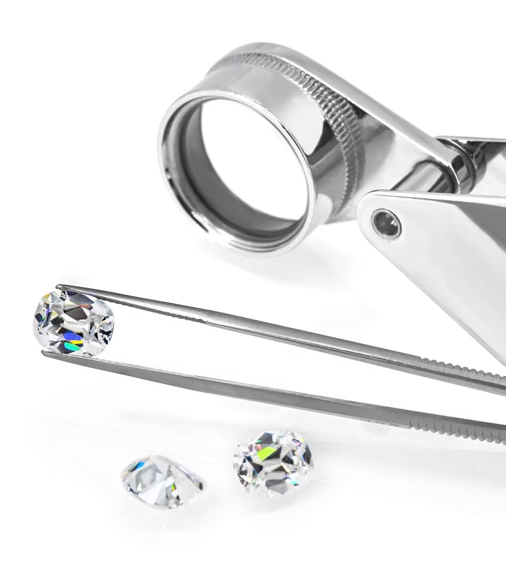 Unique Rectangular Old Mine Cut Moissanite Stones by Boutique CZ