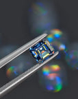Blue Asscher Cut Moissanite Stones - Boutique CZ