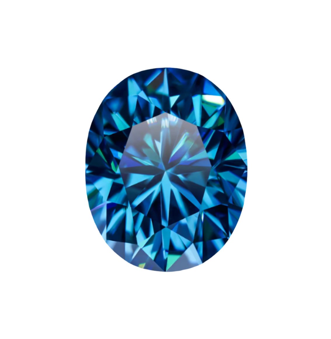 Blue Oval Cut Moissanite Loose Stones - Boutique CZ
