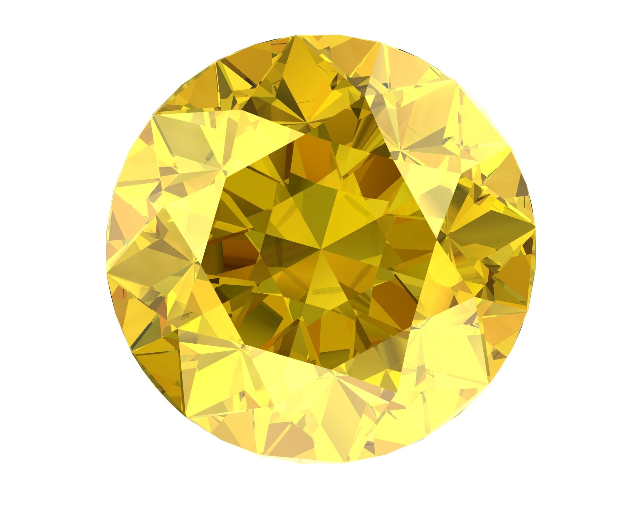 Brilliant Round Cut Canary Moissanite Stones - Boutique CZ