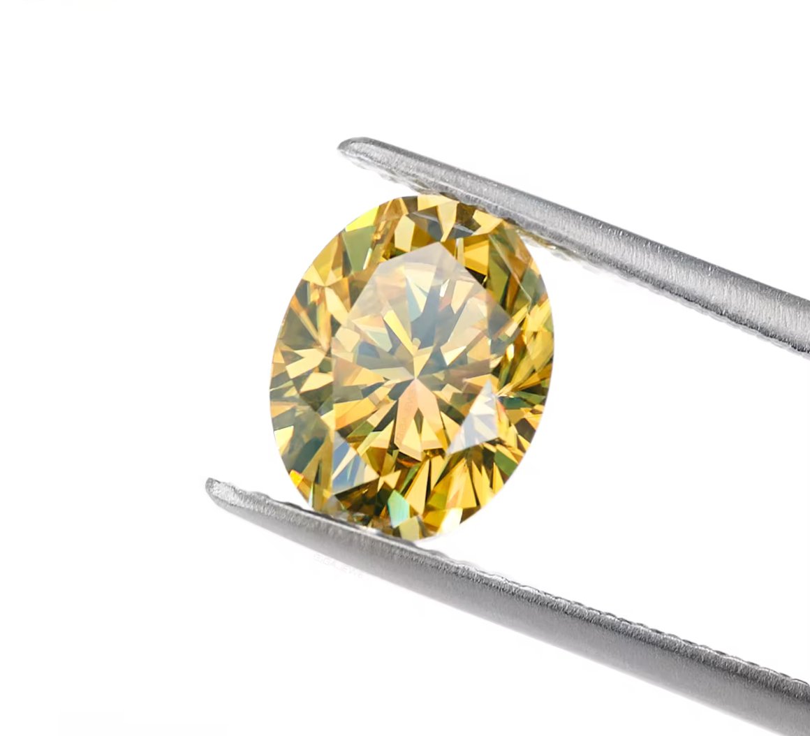 Canary Yellow Oval Cut Moissanite Loose Stones - Boutique CZ