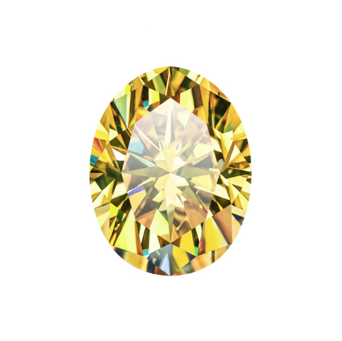 Canary Yellow Oval Cut Moissanite Loose Stones - Boutique CZ