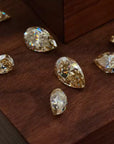 Champagne Pear Cut Moissanite Stones - Boutique CZ