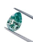Cyan Blue Pear Cut Moissanite Stones - Boutique CZ