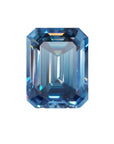 Deep Blue Emerald Cut Moissanite Stones - Boutique CZ