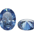 Deep Blue Oval Cut Moissanite Loose Stones - Boutique CZ