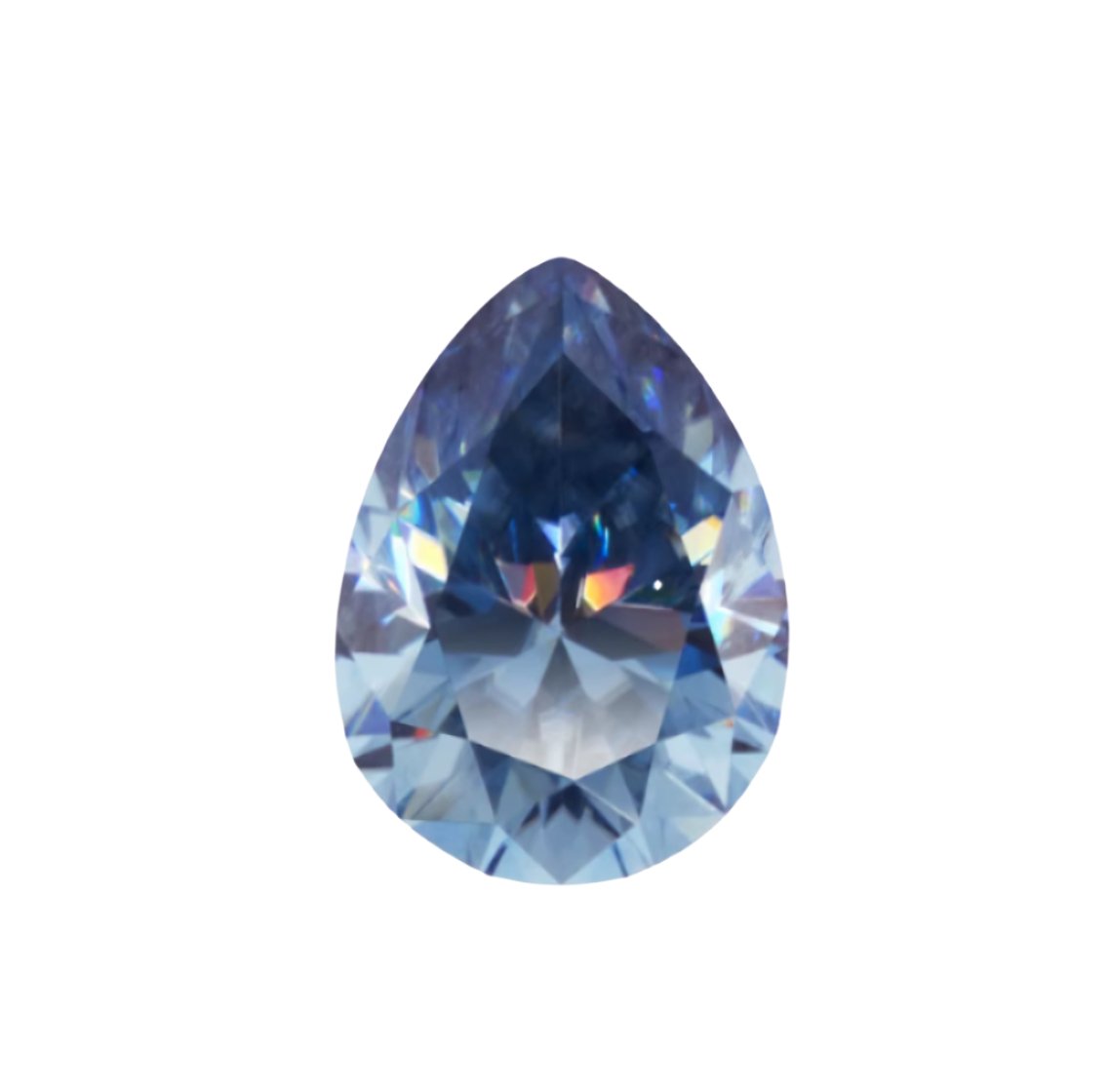 Deep Blue Pear Cut Moissanite Stones - Boutique CZ