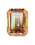 Deep Champagne Emerald Cut Moissanite Stones - Boutique CZ