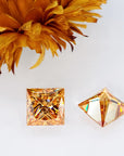 Deep Champagne Princess Cut Moissanite Stones - Boutique CZ