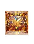 Deep Champagne Princess Cut Moissanite Stones - Boutique CZ
