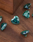 Fancy Green Heart Cut Moissanite Stones - Boutique CZ