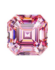 Fancy Pink Asscher Cut Moissanite Stones - Boutique CZ
