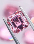 Fancy Pink Asscher Cut Moissanite Stones - Boutique CZ