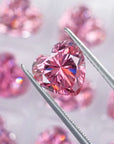 Fancy Pink Heart Cut Moissanite Stones - Boutique CZ