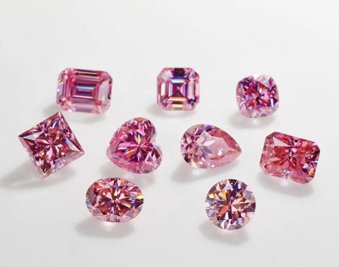 Fancy Pink Pear Cut Moissanite Stones - Boutique CZ