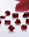 Fancy Red Radiant Cut Moissanite Stones - Boutique CZ