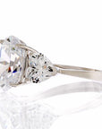 Five Carat Oval Cubic Zirconia Engagement Ring In Sterling Silver - Boutique CZ