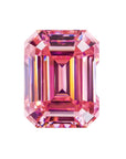 Pink Emerald Cut Moissanite Stones - Boutique CZ