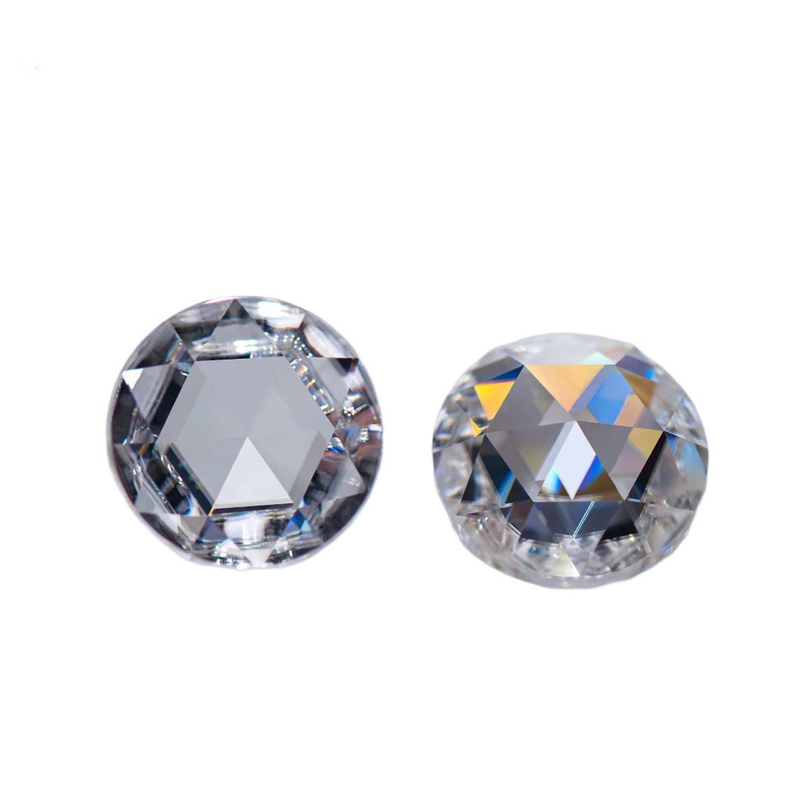 Rose Cut Moissanite Stones - Boutique Pavè