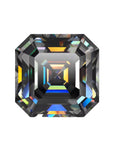 Smoke Gray Asscher Cut Moissanite Stones - Boutique CZ