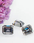 Smoke Grey Emerald Cut Moissanite Stones - Boutique CZ