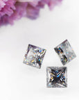 Smoke Grey Princess Cut Moissanite Stones - Boutique CZ