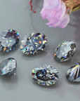 Smokey Gray Oval Cut Moissanite Loose Stones - Boutique CZ