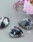 Smokey Gray Pear Cut Moissanite Stones - Boutique CZ