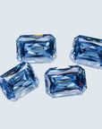 Unique Criss Cut Blue Moissanite Stones - Boutique CZ