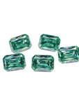 Unique Criss Cut Green Moissanite Stones - Boutique CZ