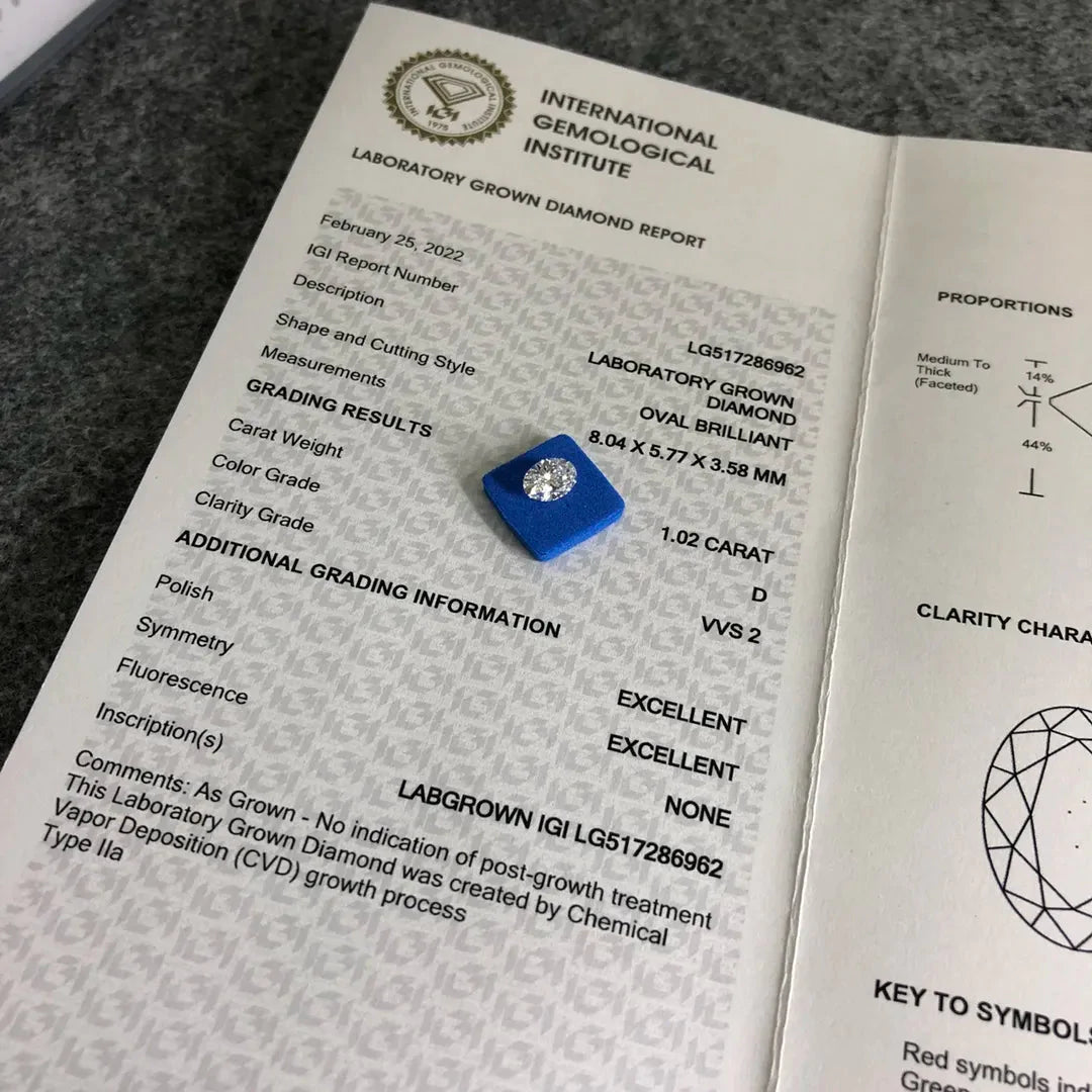 Certified Loose Lab Grown Diamonds-Oval Cut - Boutique Pavè