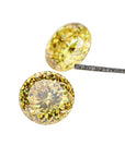 Portuguese Cut Round Canary Yellow Moissanite Stones