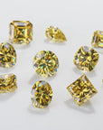 Canary Yellow Emerald Cut Moissanite Stones - Boutique CZ