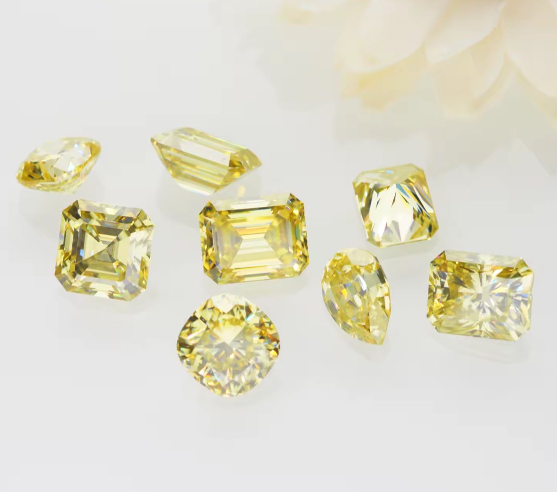 Canary Yellow Radiant Cut Moissanite Stones - Boutique CZ