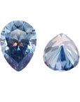 Deep Blue Pear Cut Moissanite Stones - Boutique CZ