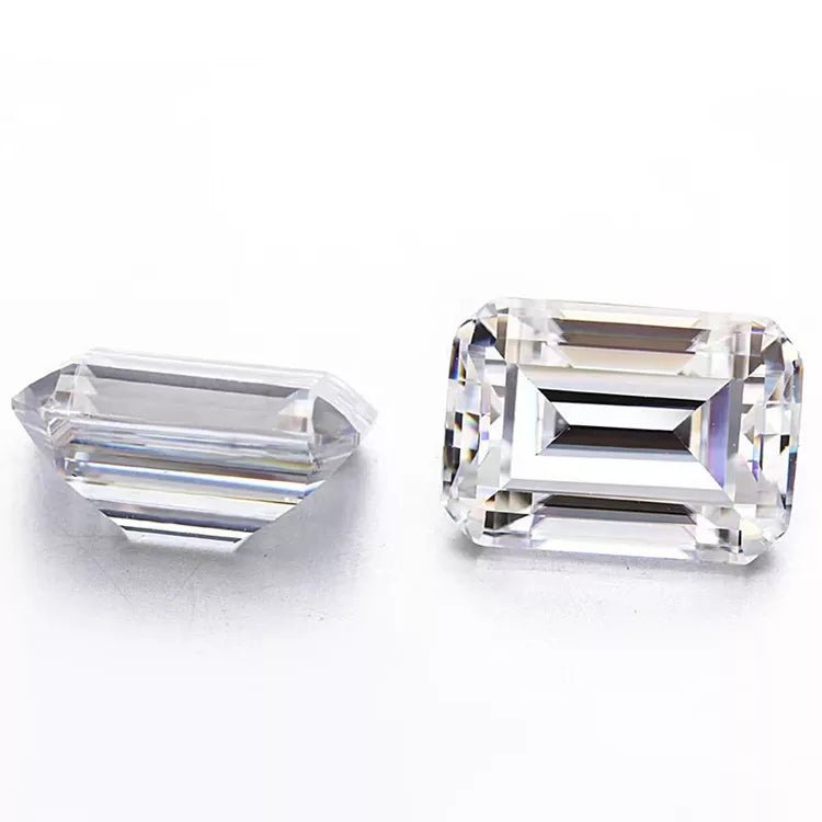 Emerald Cut Moissanite Loose Stones - Boutique Pavè