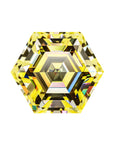 Fancy Canary Yellow Hexagon Cut Moissanite Stones - Boutique CZ