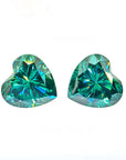 Fancy Green Heart Cut Moissanite Stones - Boutique CZ