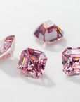 Fancy Pink Asscher Cut Moissanite Stones - Boutique CZ