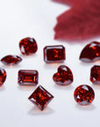 Fancy Red Emerald Cut Moissanite Stones - Boutique CZ