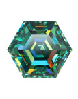 Green Hexagon Cut Moissanite Stones - Boutique CZ