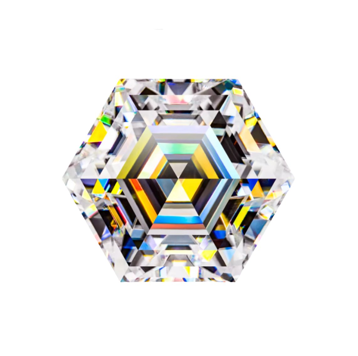 Hexagon Cut Moissanite Stones - Boutique CZ