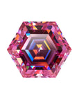 Pink Hexagon Cut Moissanite Stones - Boutique CZ
