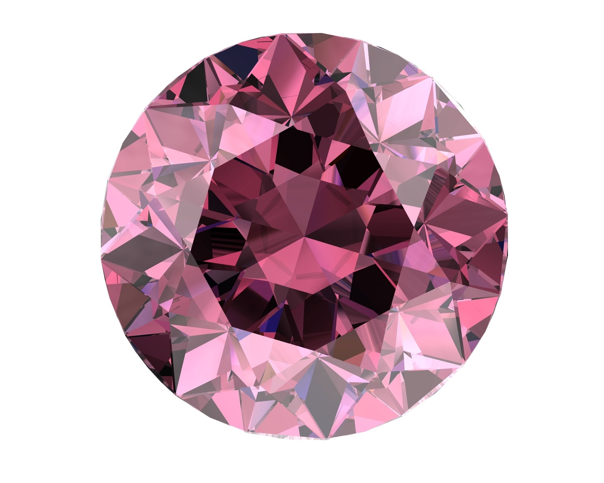 Round Cut Pink Moissanite Stones - Boutique Pavè