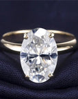 1 - 1.5 - 2.0 Carat Oval Cut Lab Created Diamond Solitaire Engagement Ring in 18 Karat Gold - Boutique Pavè