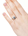 1.5 Carat Brilliant Round Cut Lab Created Diamond Pave Engagement Ring in 18 Karat White Gold - Boutique Pavè